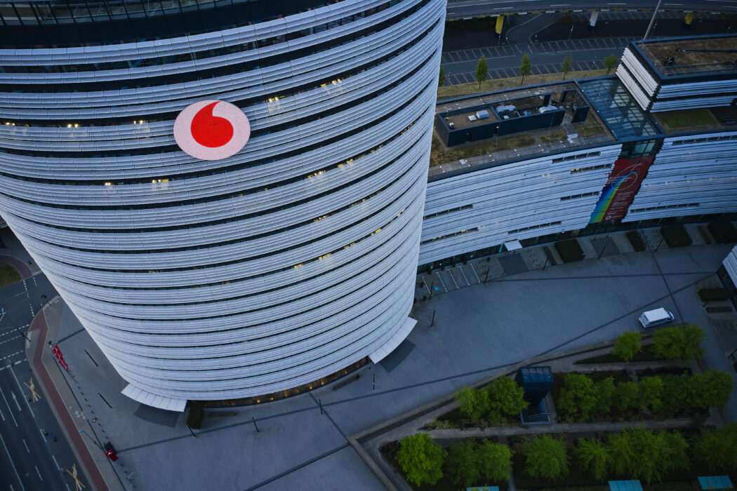 Vodafone Deutschland Zentrale in Düsseldorf: Der Vodafone Campus am Ferdinand-Braun-Platz 1.