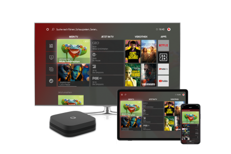 Die neue Set-Top-Box zum Fernseh-Empfang
via Kabelanschluss: die 'GigaTV Cable Box 2' kommt mit neuer, intuitiver Benutzeroberfläche.